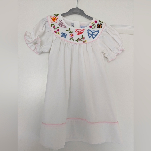 Mi Golondrina Other - Mi Golondrina Butterfly & Floral White Dress